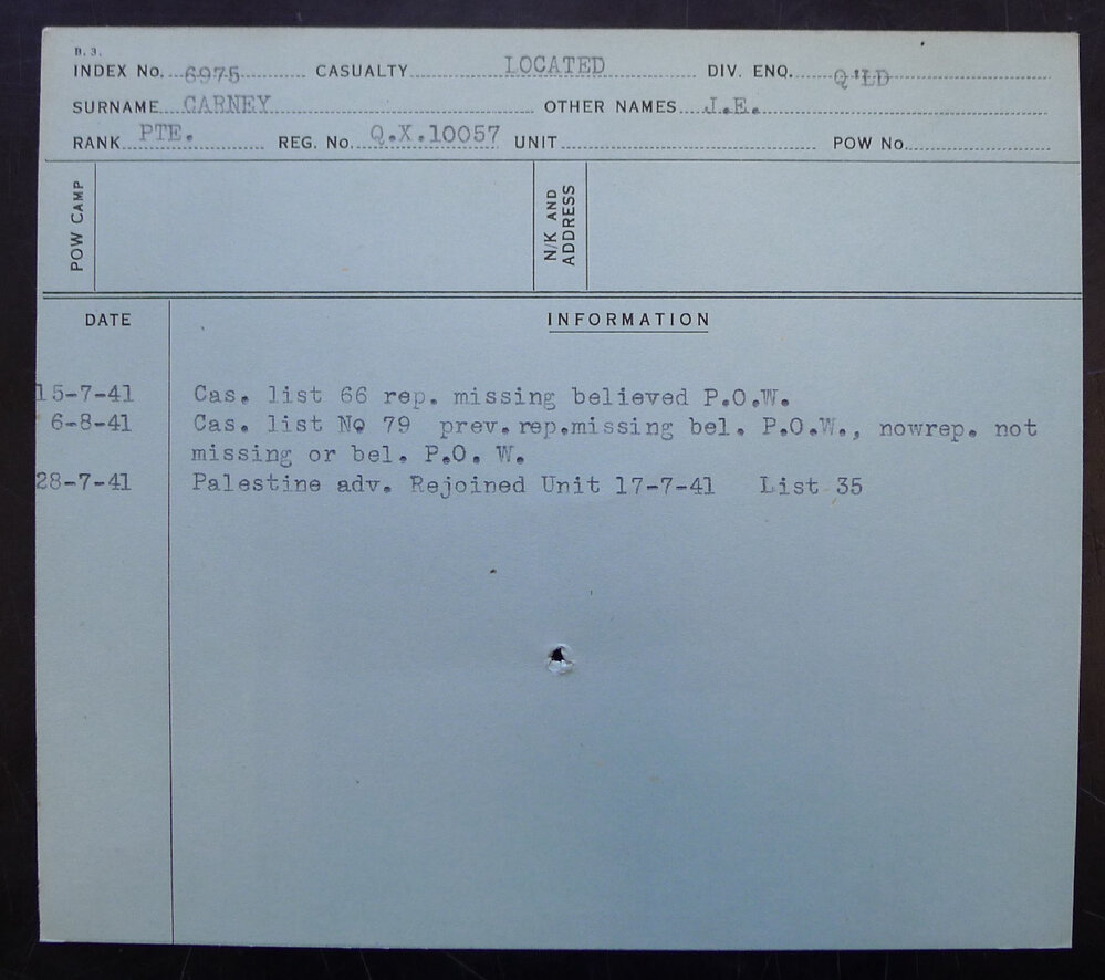 Carney, J E, QX10057