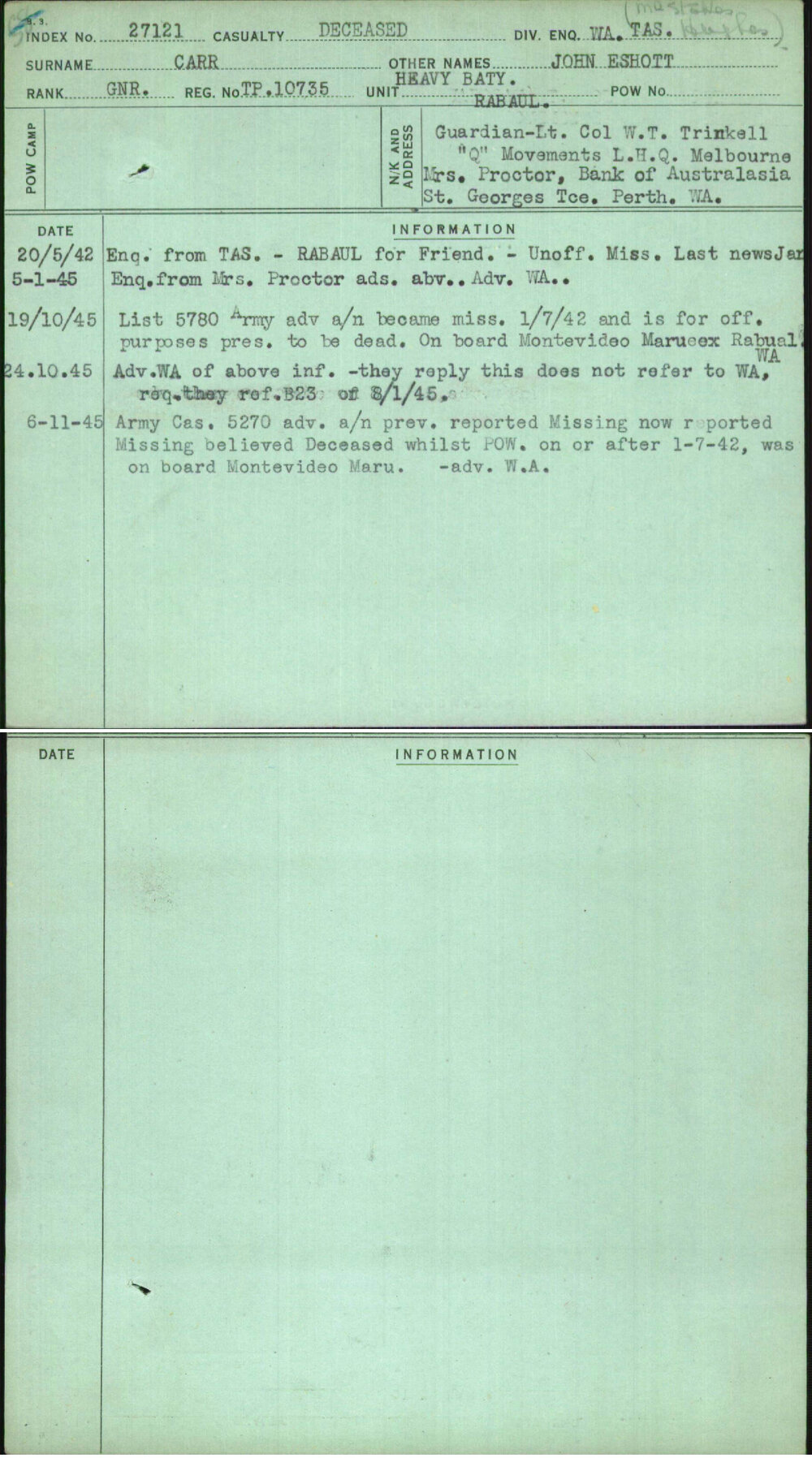 Carr, John Eshott, Tp10735