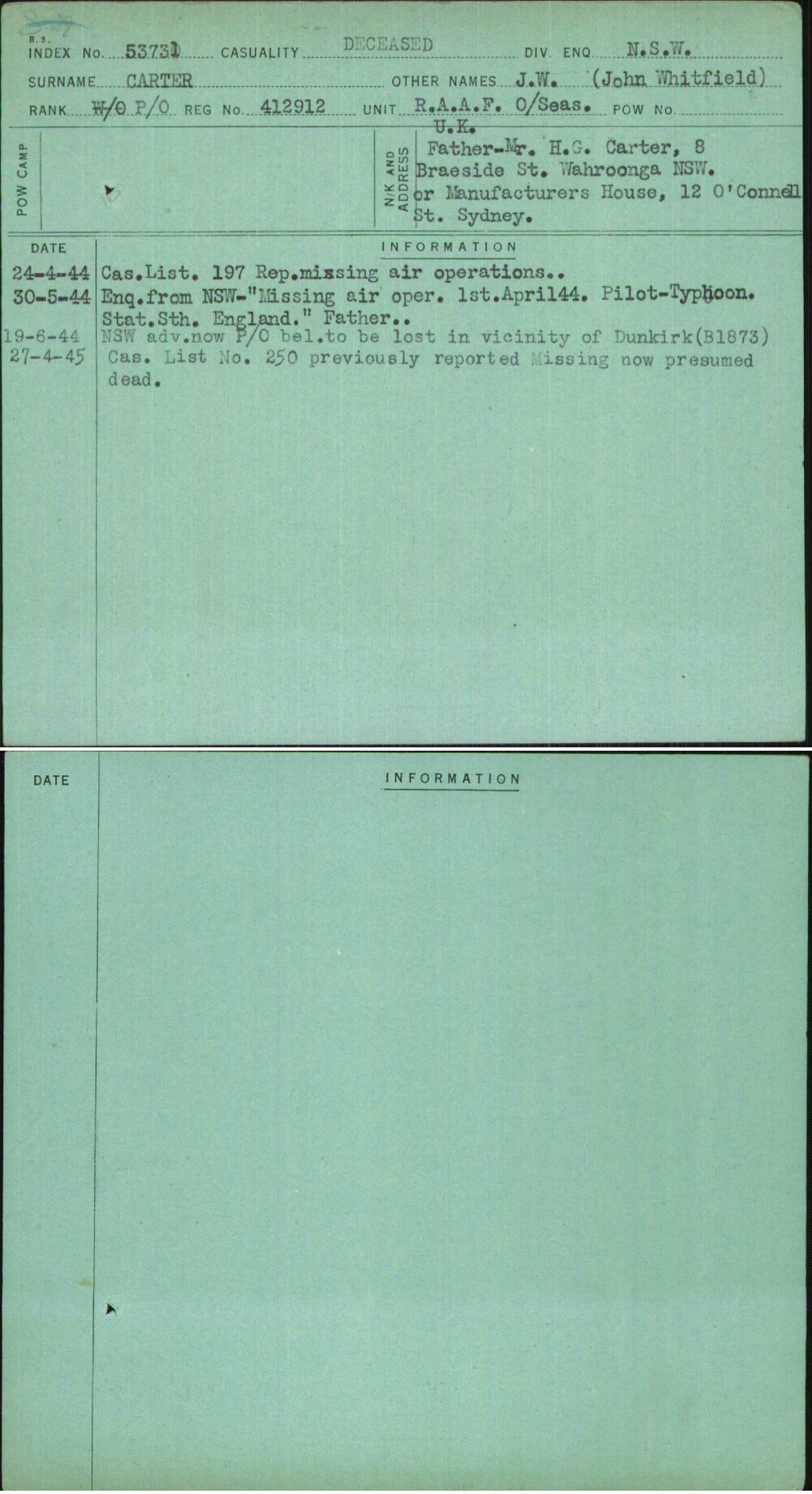 Carter, J W (John Whitfield), 412912