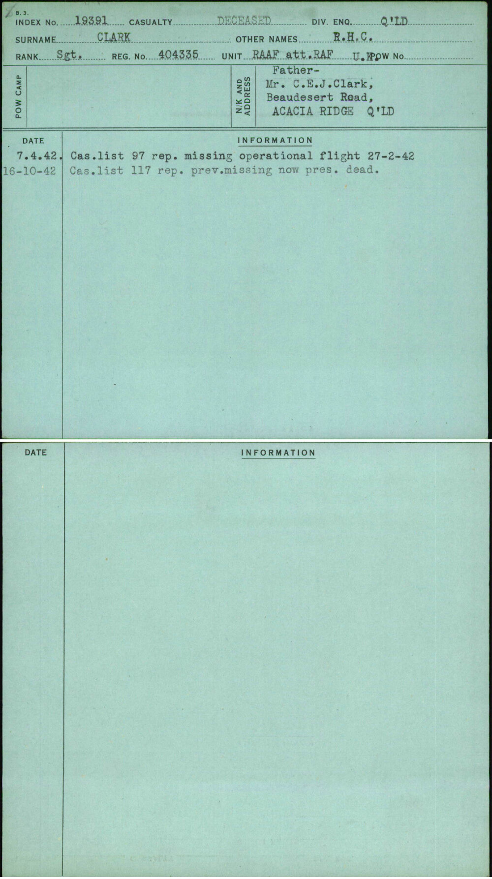 Clark, R H C, 404335