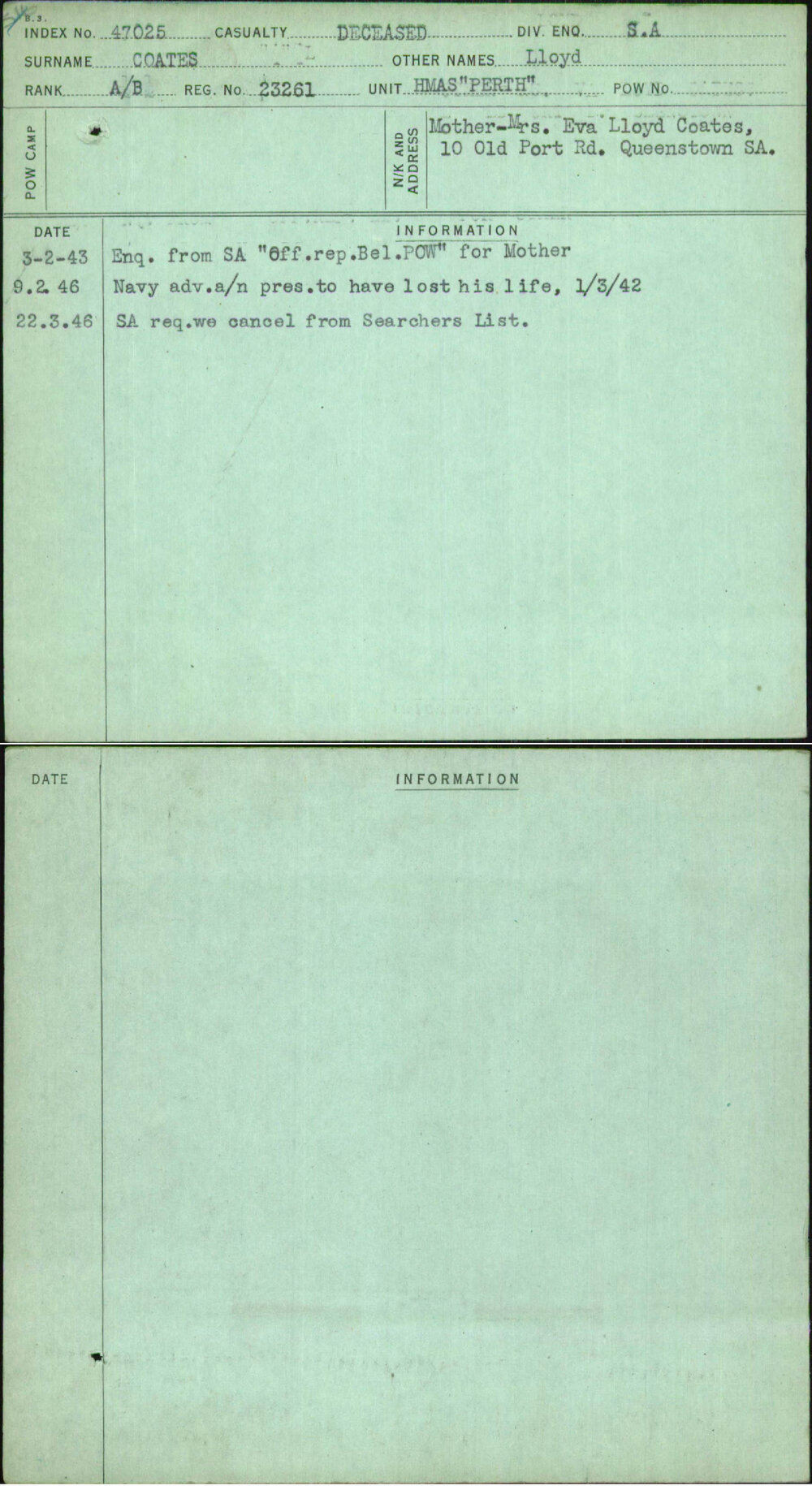 Coates, Lloyd, 23261