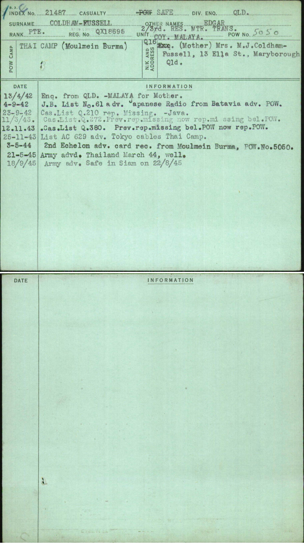 Coldham-Fussell, Edgar, QX18695