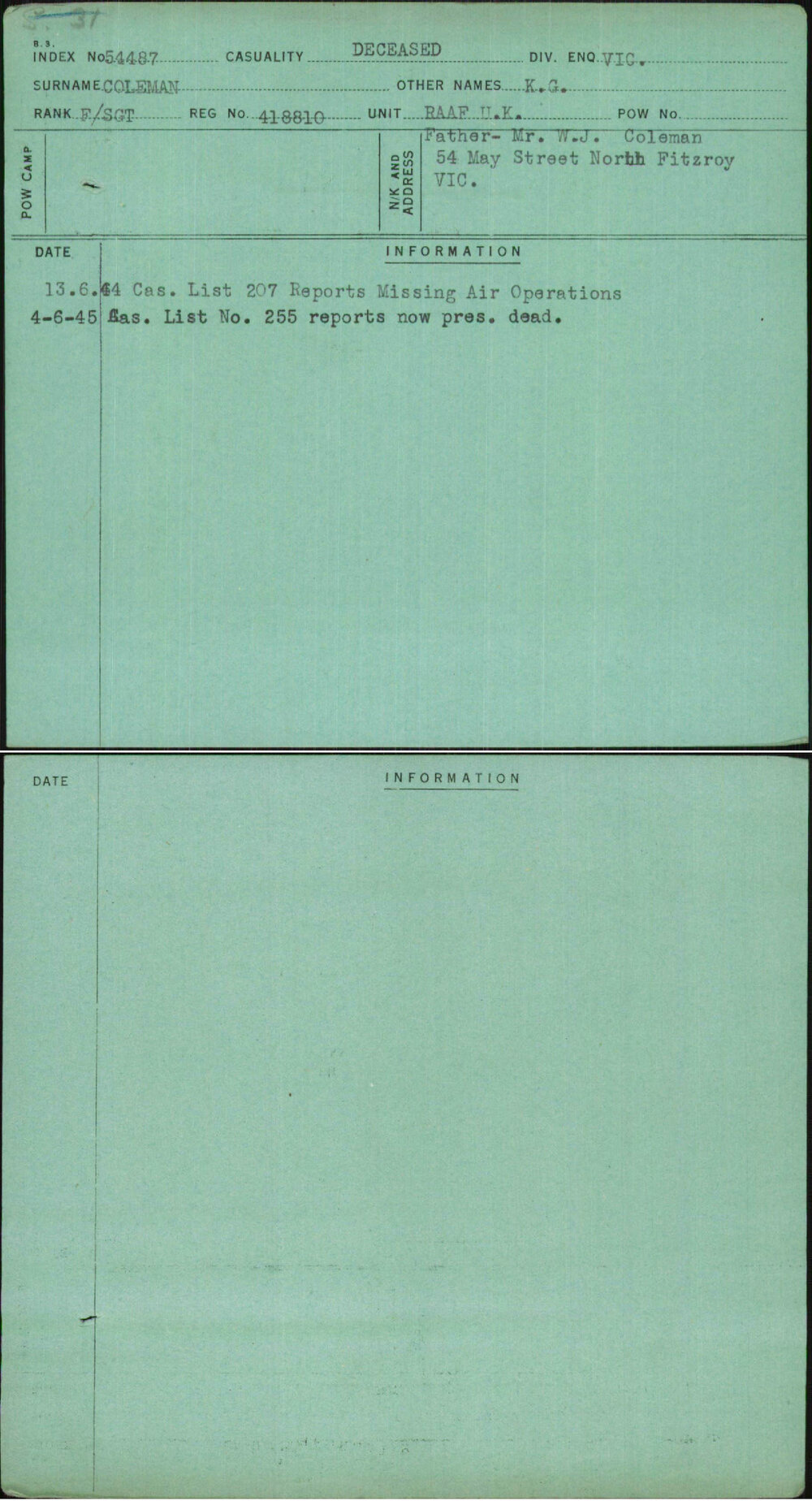 Coleman, K G, 418810