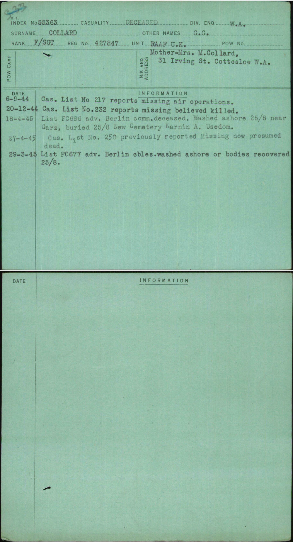 Collard, G G, 427847