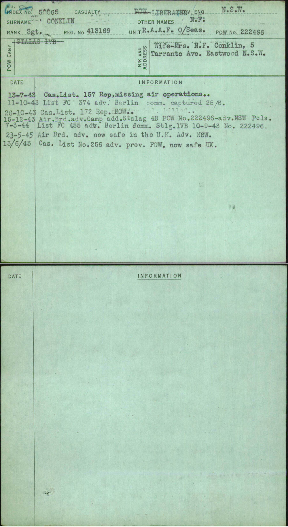Conklin, N F, 413169