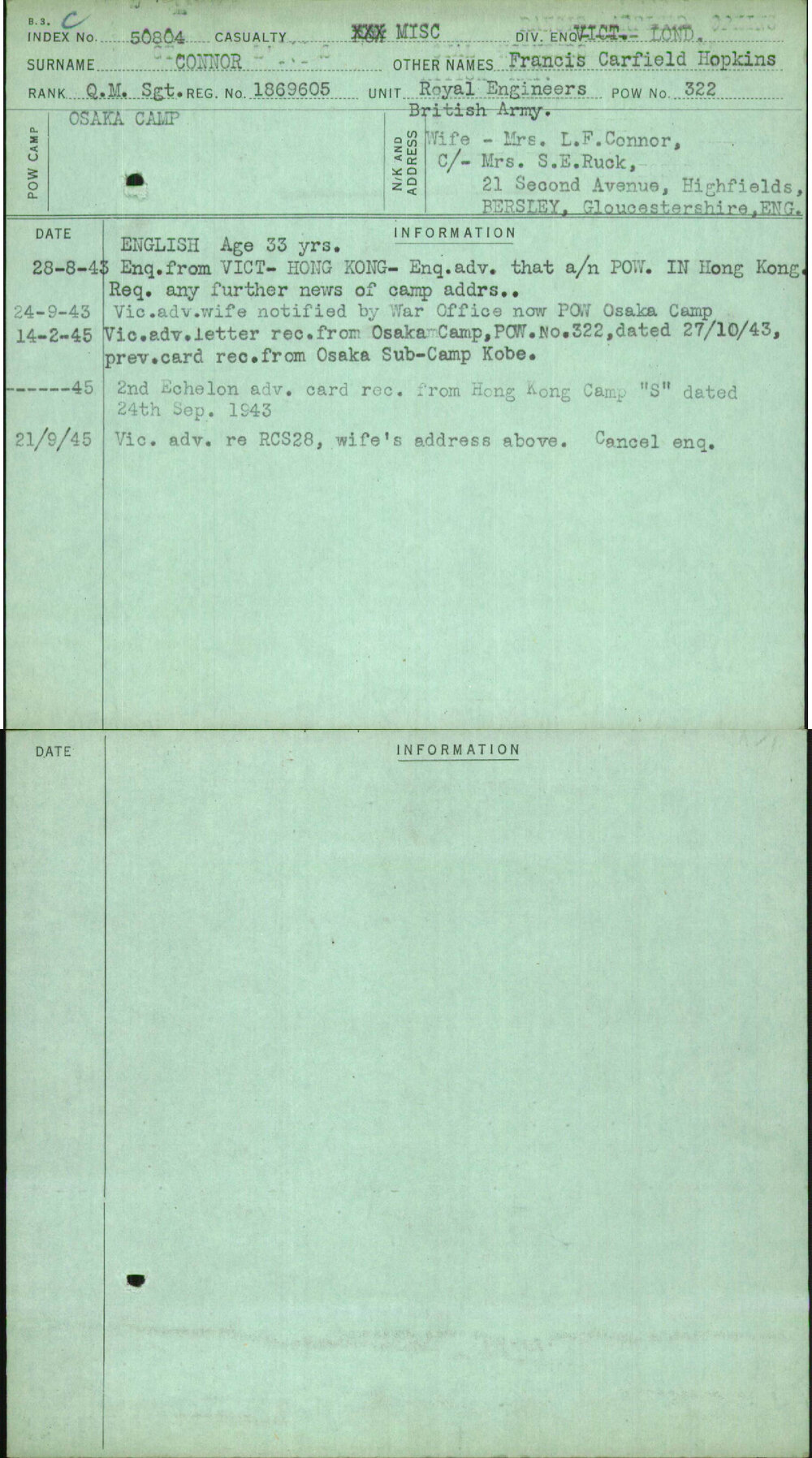 Connor, Francis Carfield Hopkins, 1869605