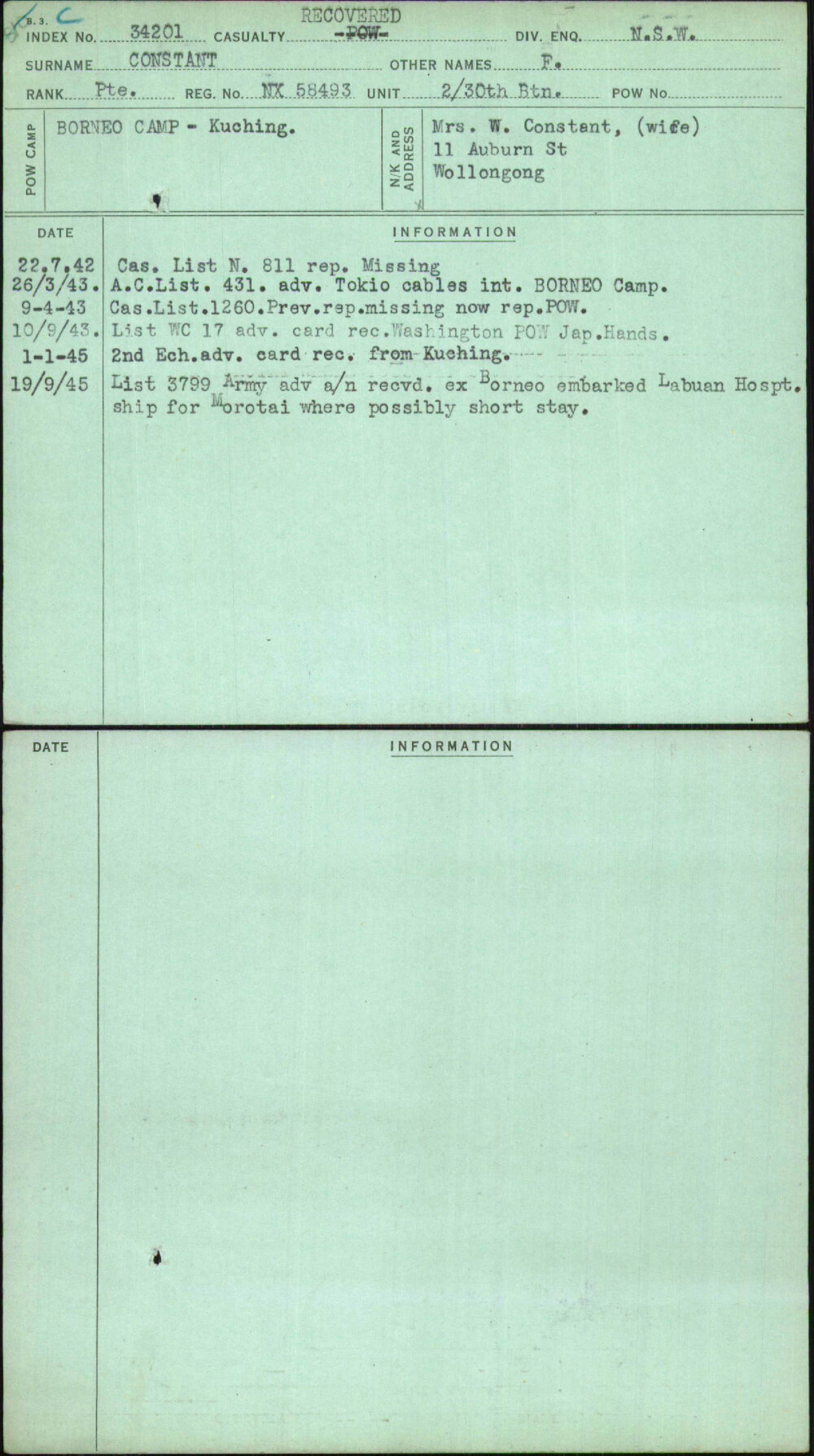 Constant, F, NX58493