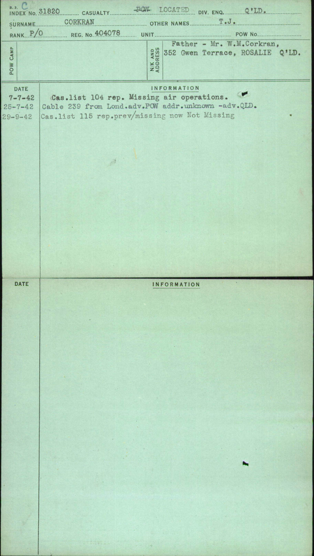 Corkran, T J, 404078