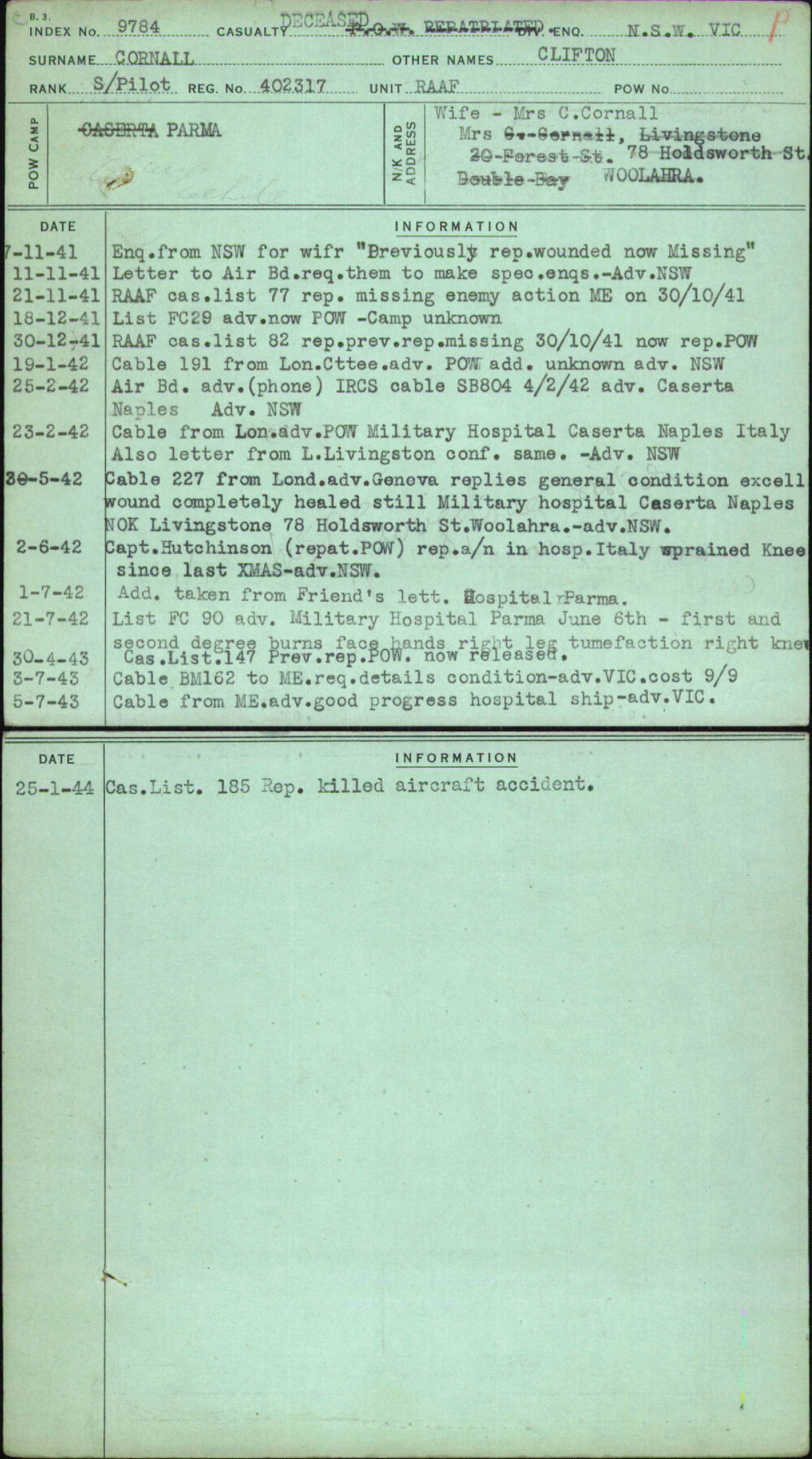 Cornall, Clifton, 402317