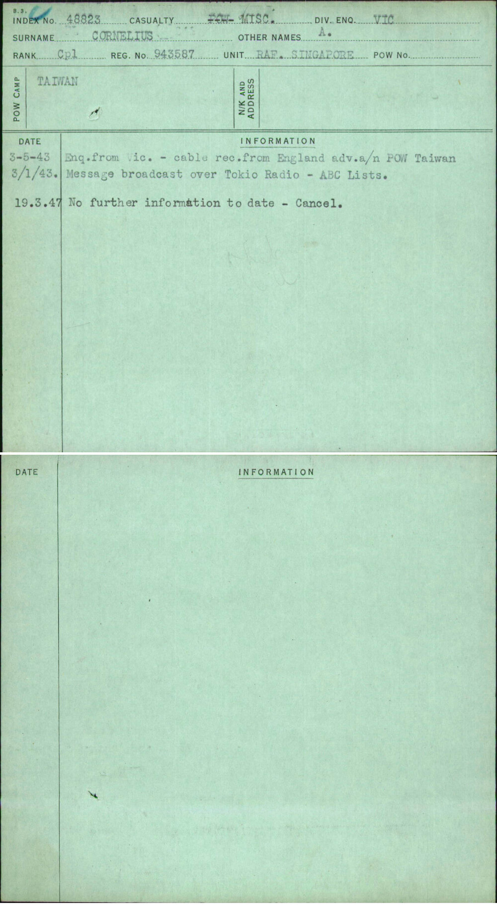 Cornelius, A, 943587