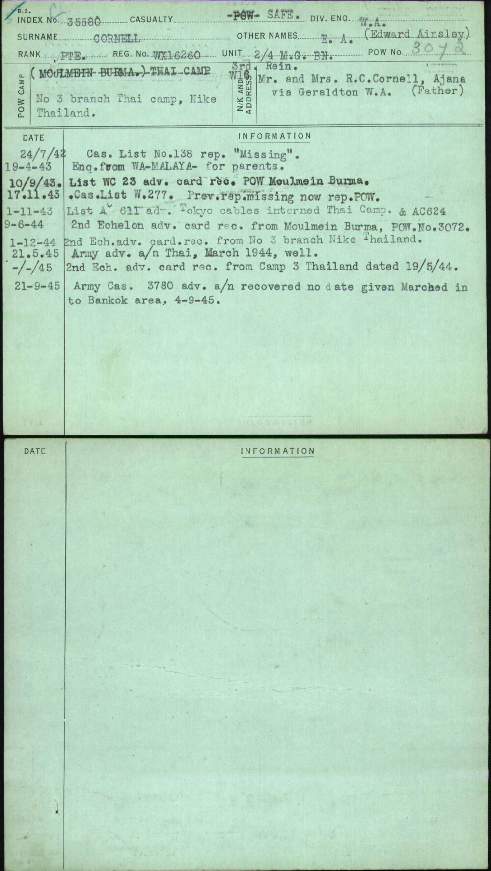 Cornell, E A (Edward Ainsley), WX16260