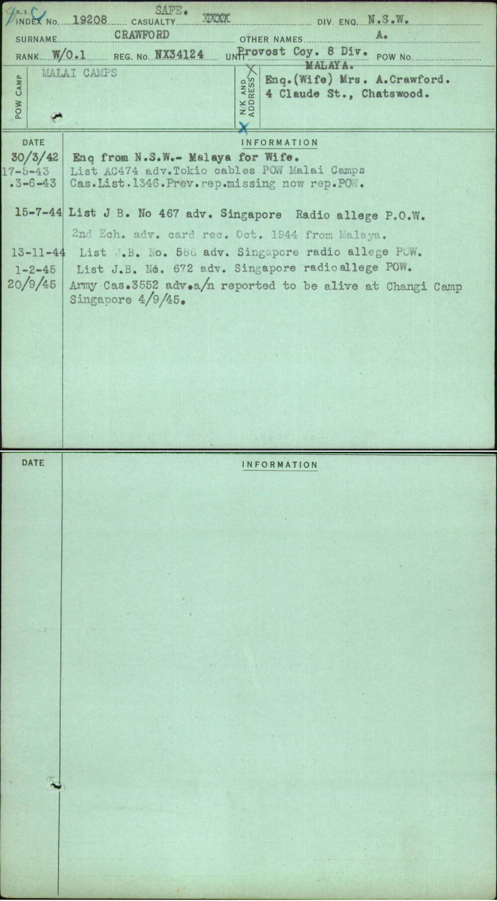 Crawford, A, NX34124