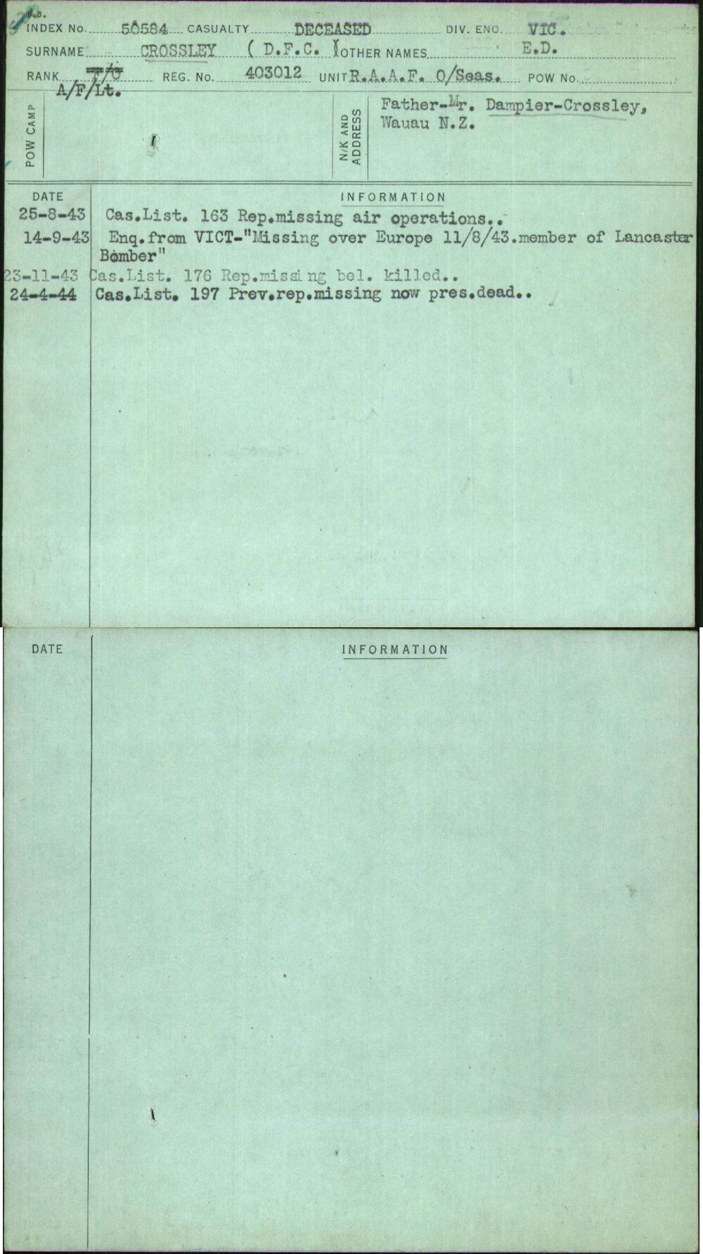 Crossley (Dfc), E D, 403012