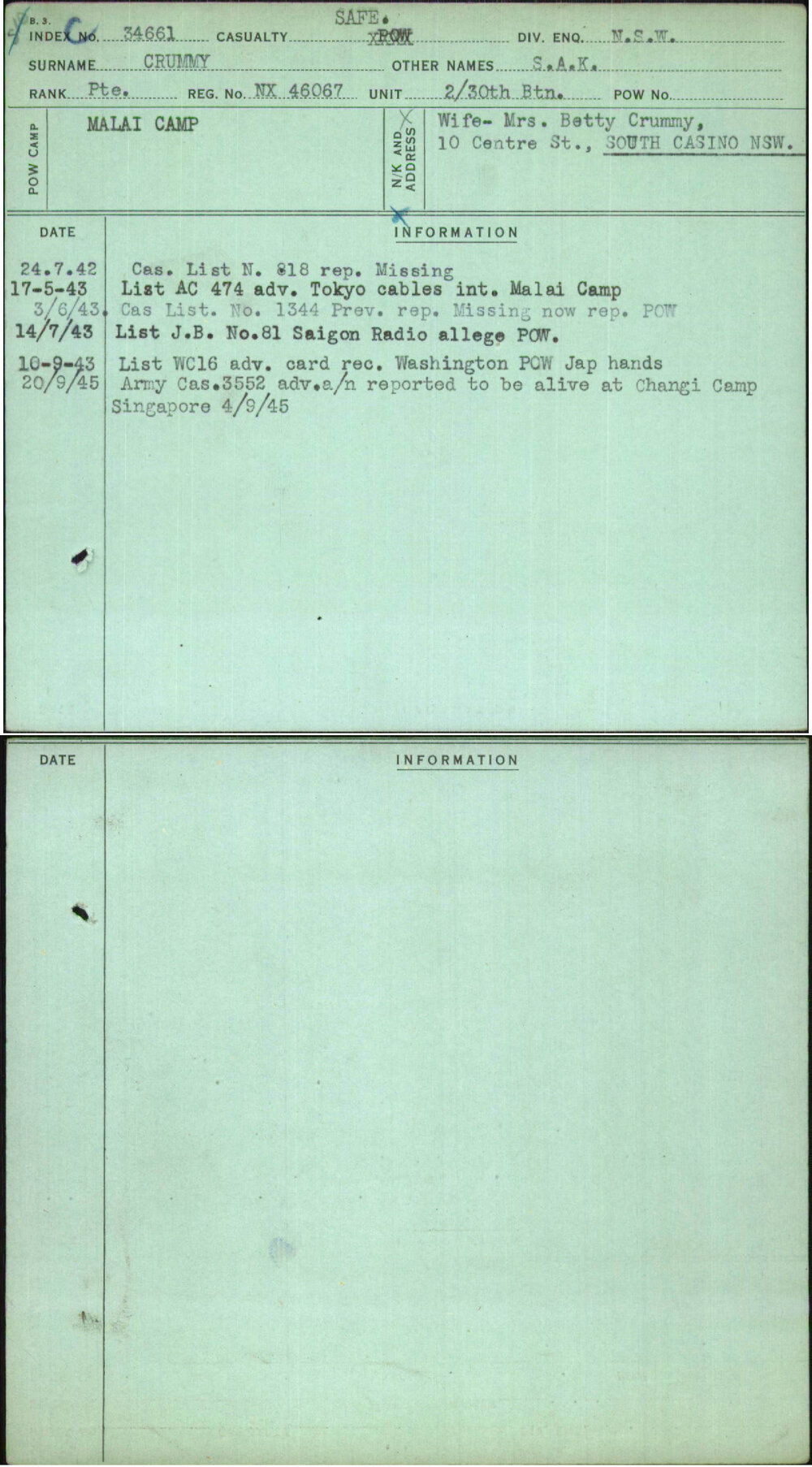 Crummy, S A K, NX46067