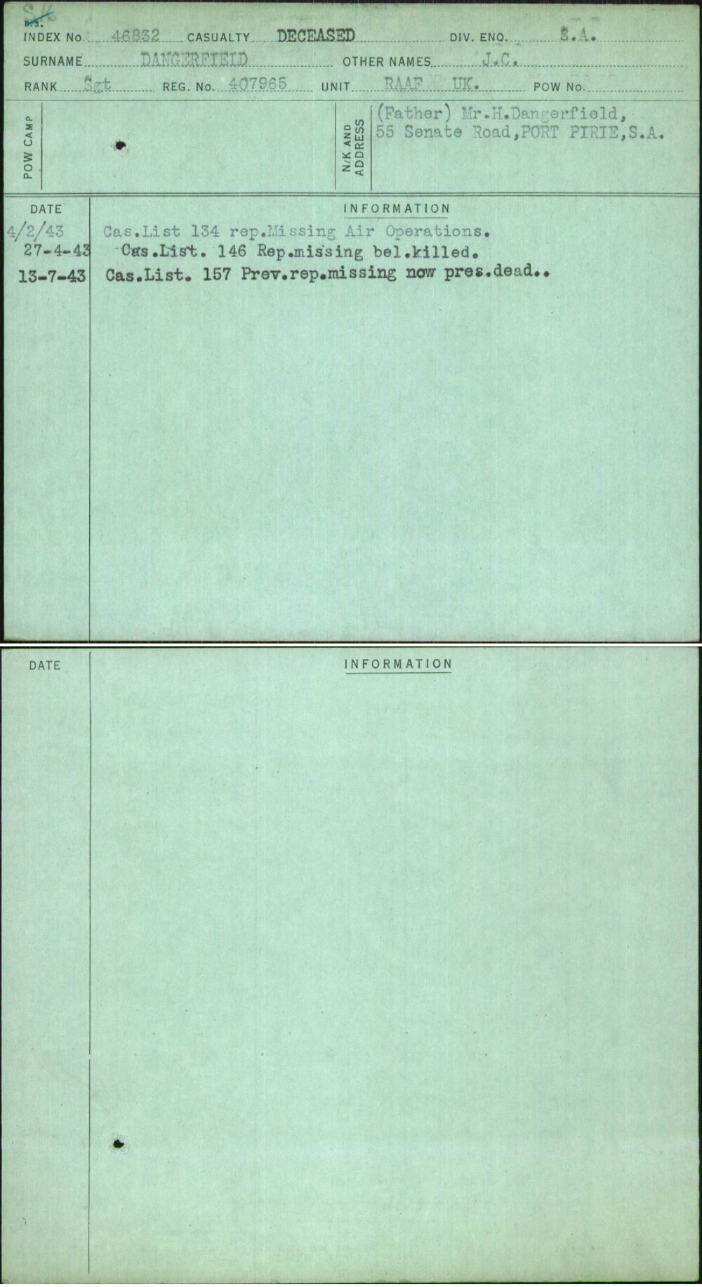 Dangerfield, J C, 407965