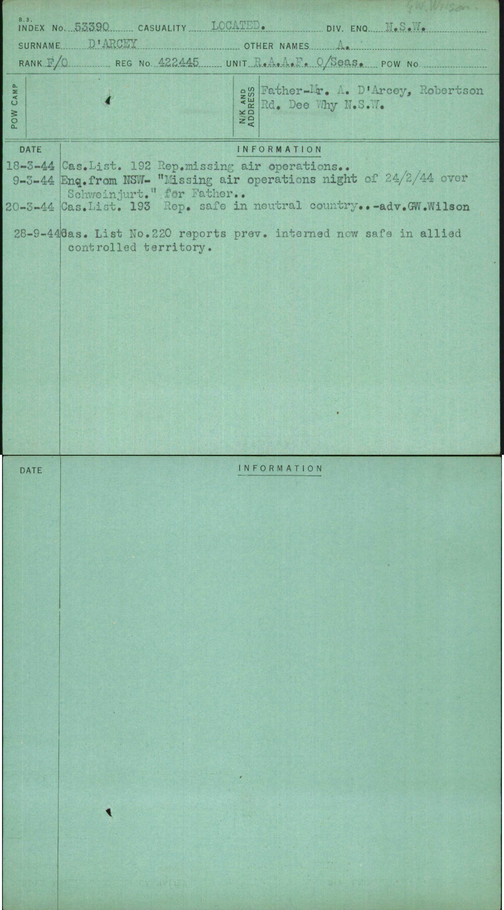D'Arcey, A, 422445