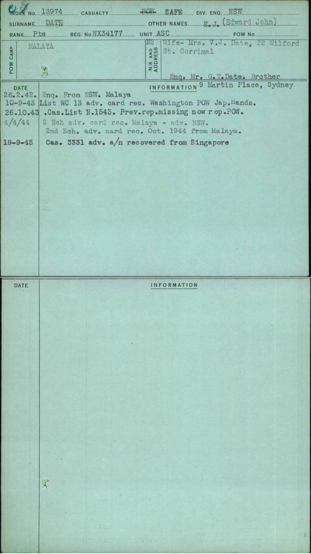 Date, E J (Edward John), NX34177