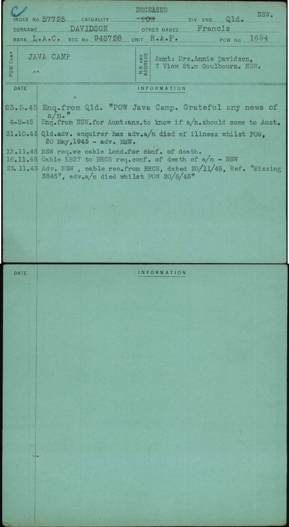 Davidson, Francis, 945728