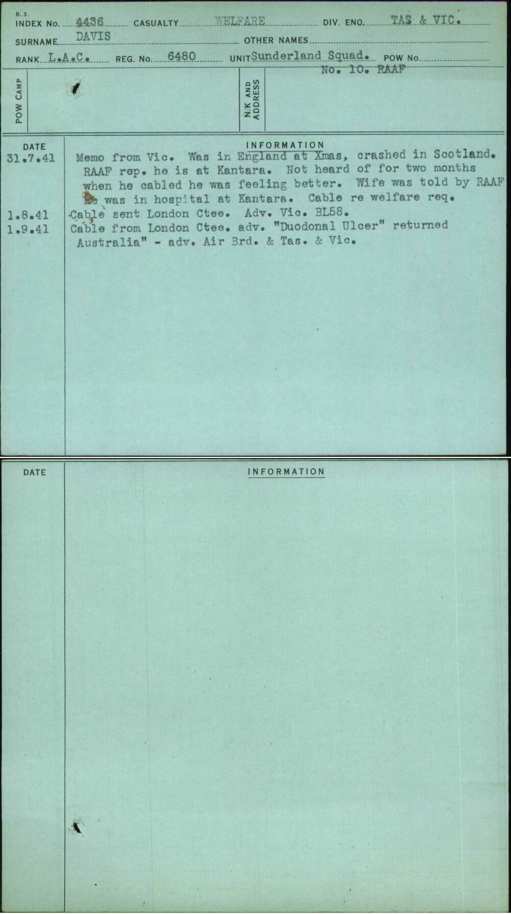 Davis, [No Given Name], 6480