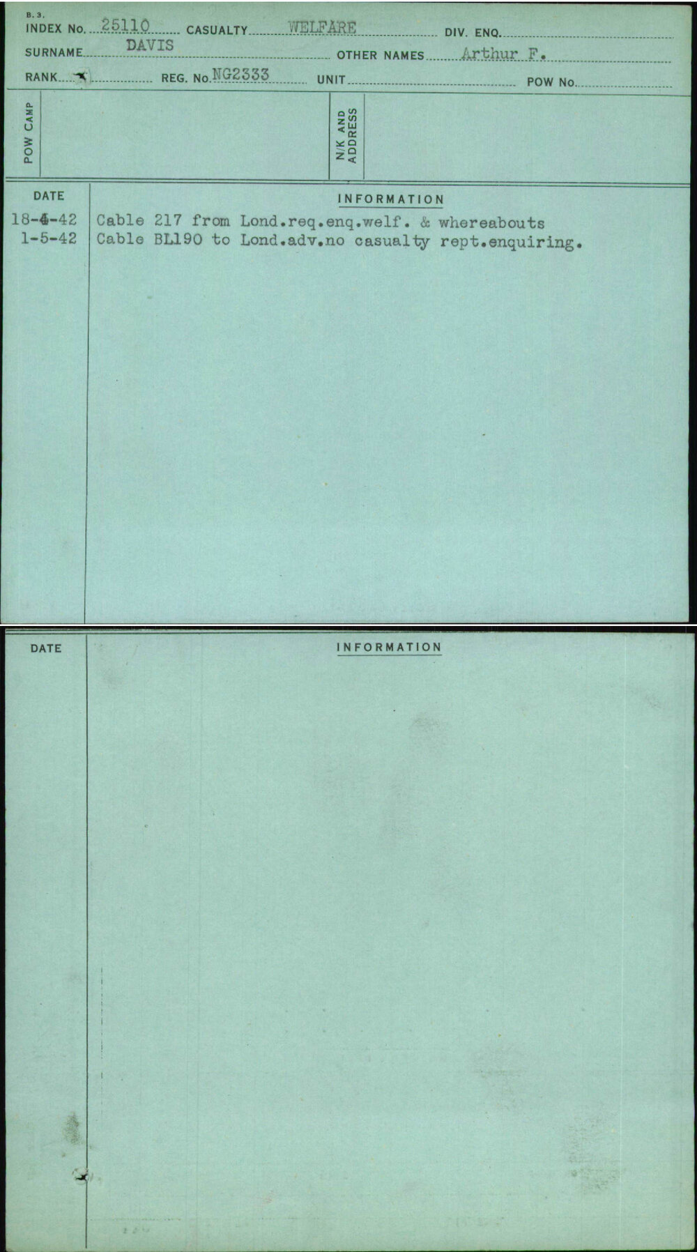 Davis, Arthur F, Ng2333