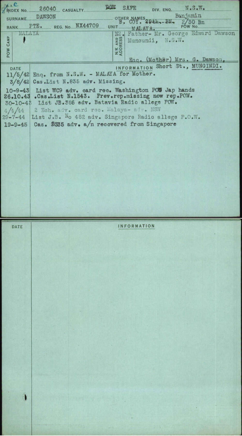 Dawson, Benjamin, NX44709