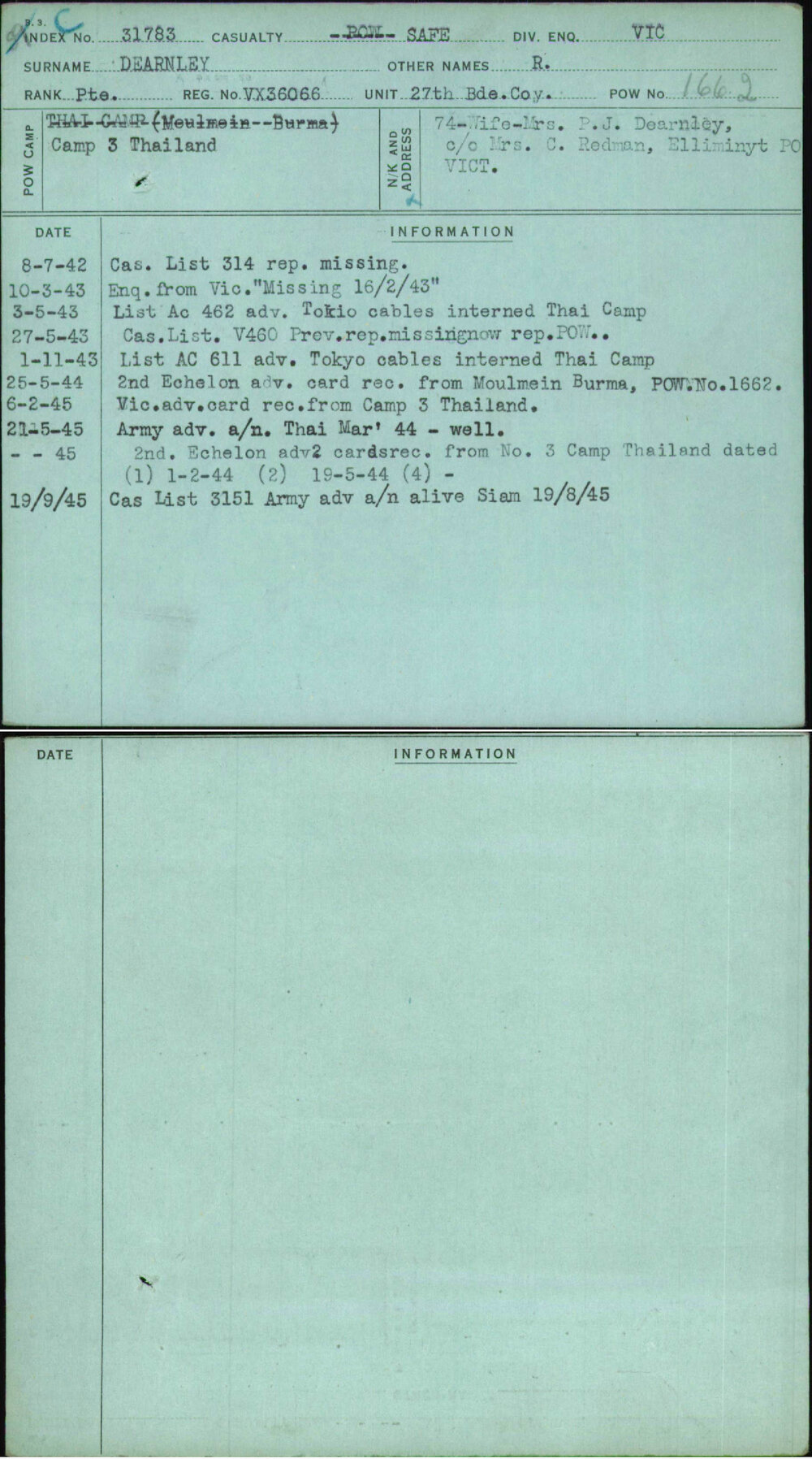 Dearnley, R, VX36066