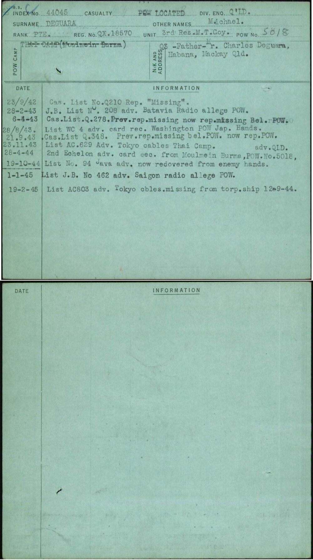 Deguara, Michael, QX18570