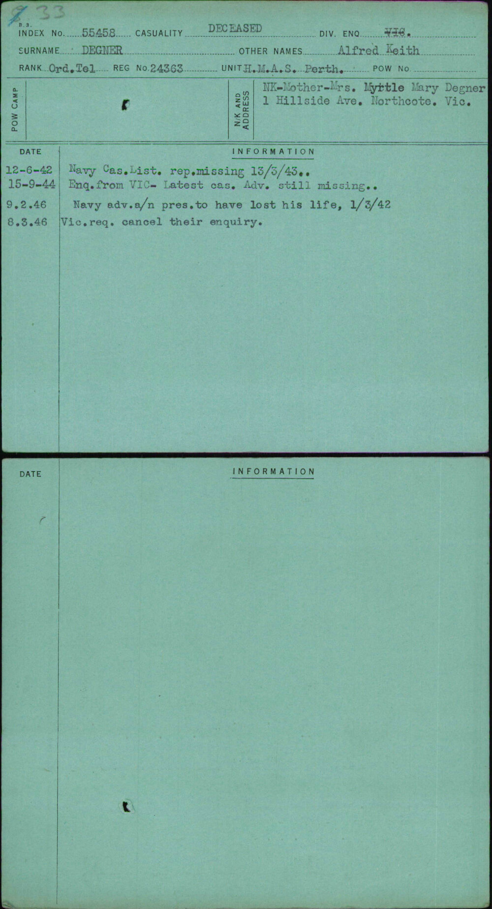 Degner, Alfred Keith, 24363