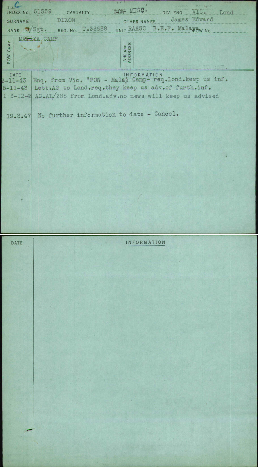 Dixon, James Edward, T33688