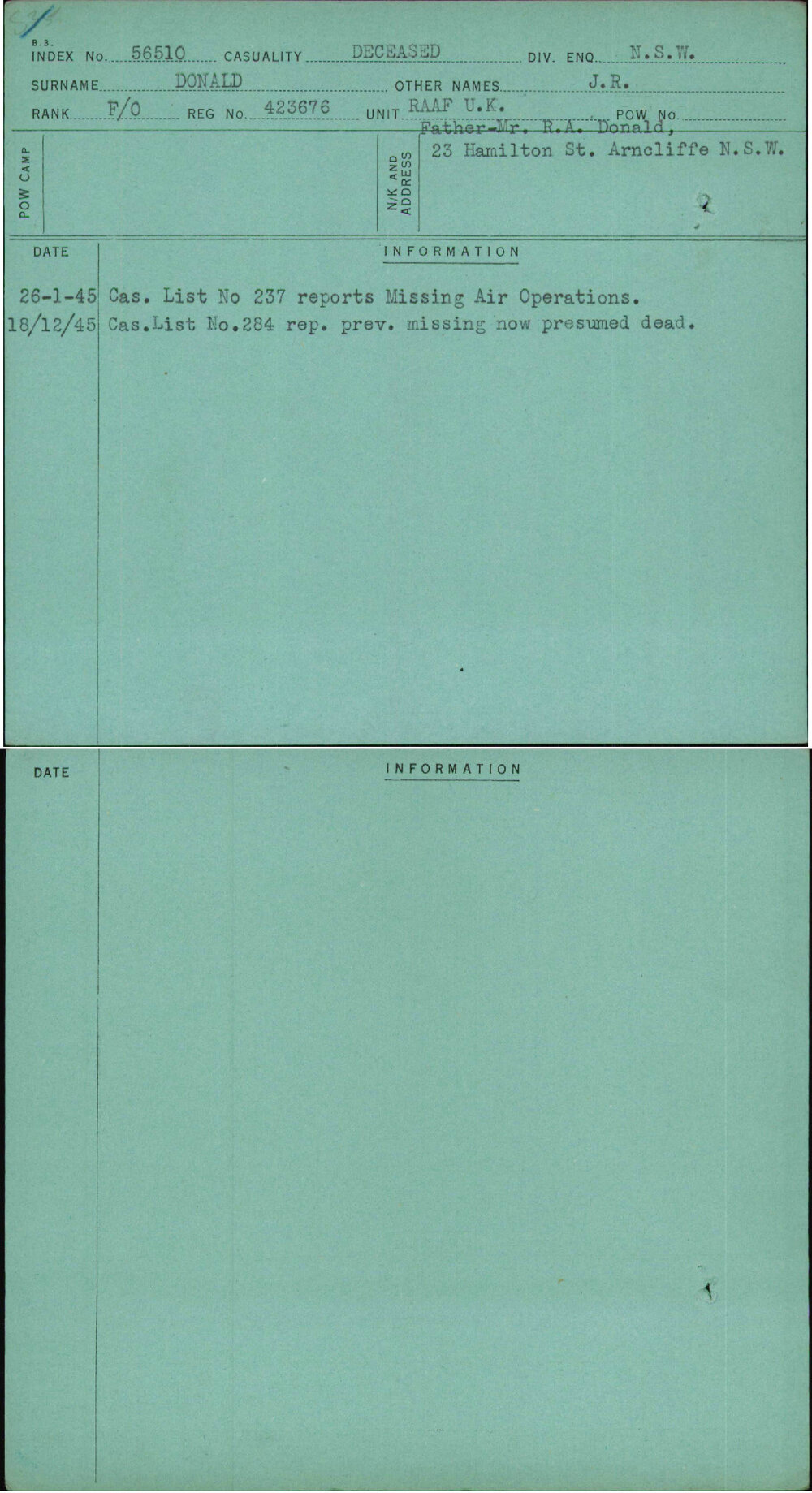 Donald, J R, 423676