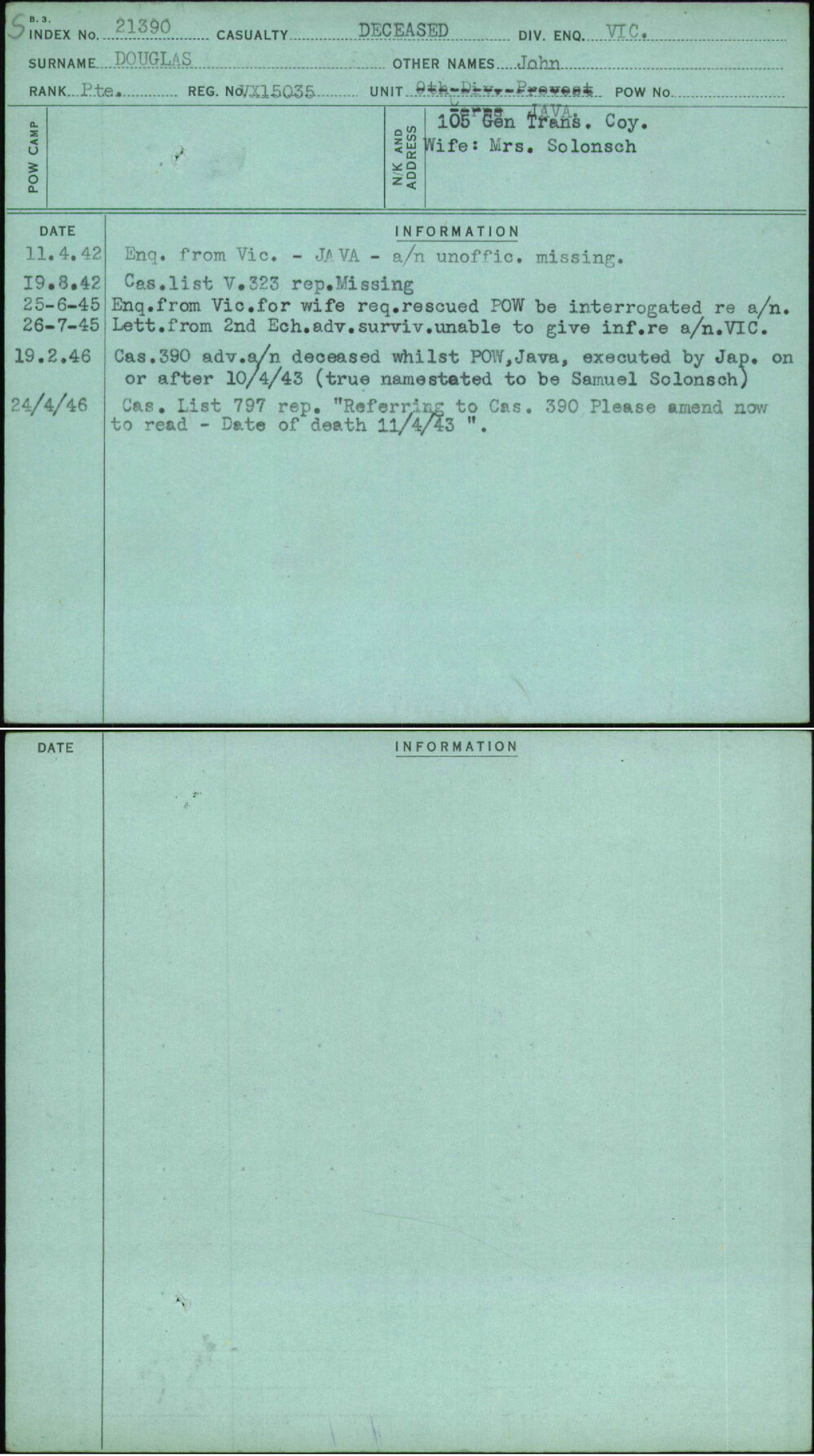 Douglas, John, VX15035