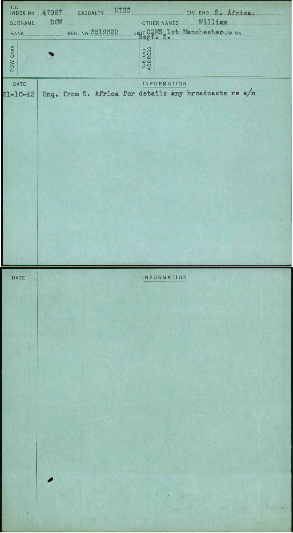 Dow, William, 3519322