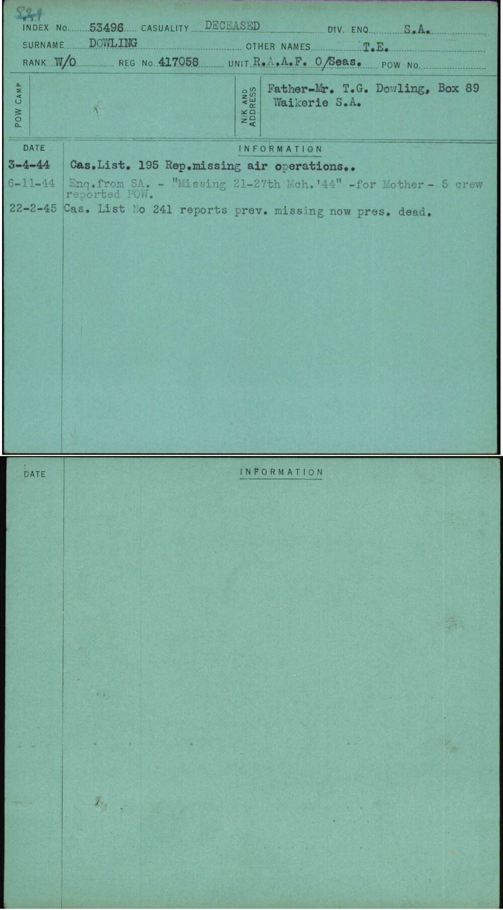 Dowling, T E, 417058