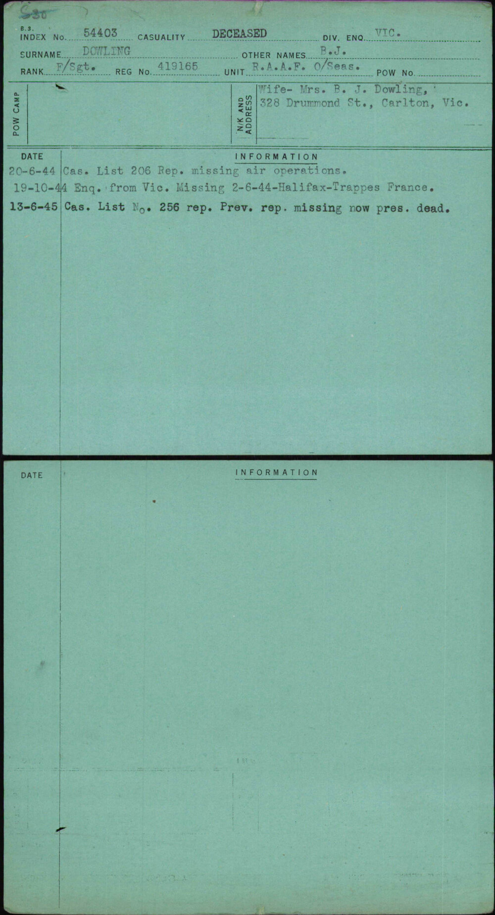 Dowling, B J, 419165