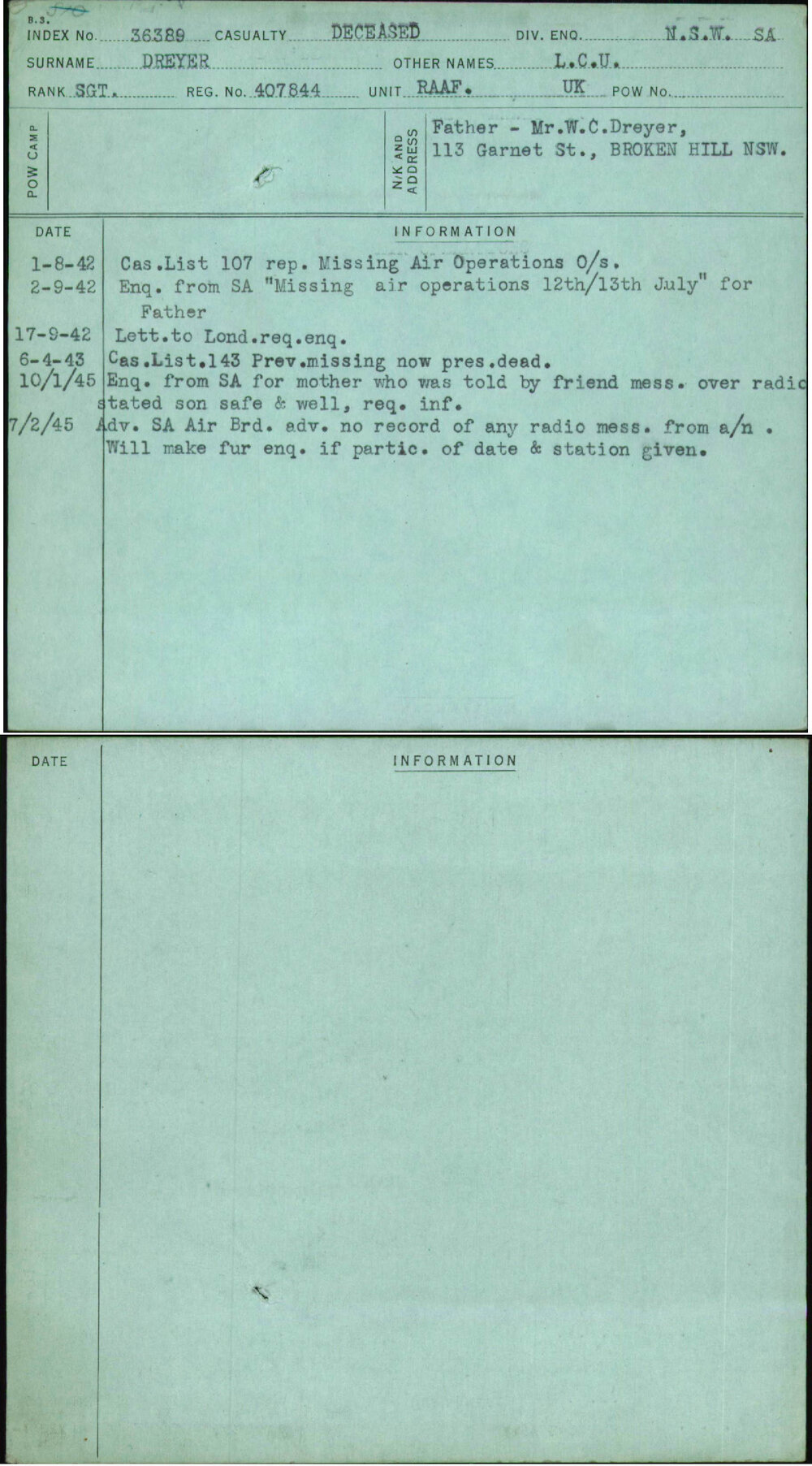 Dreyer, L C U, 407844