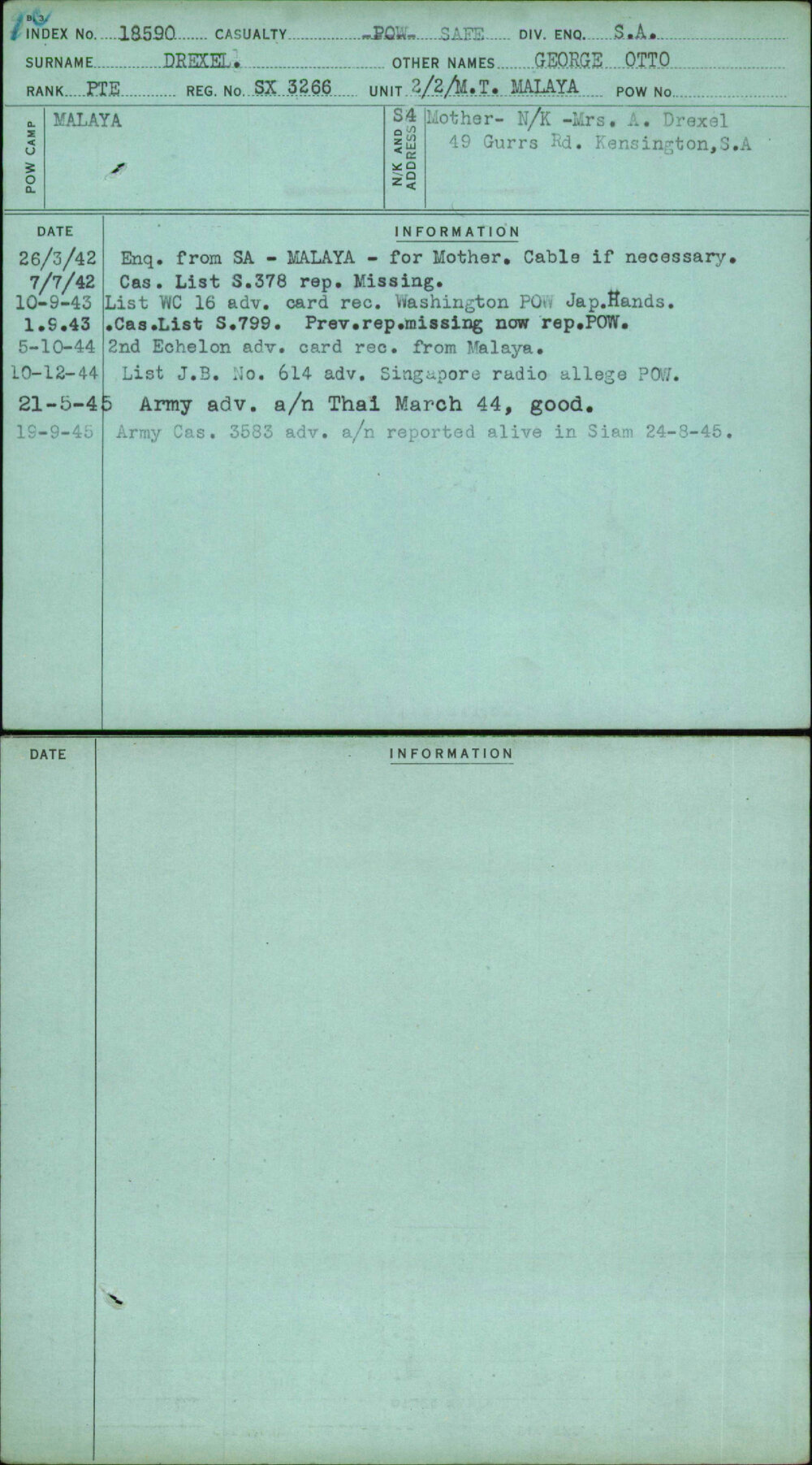 Drexel, George Otto, SX3266