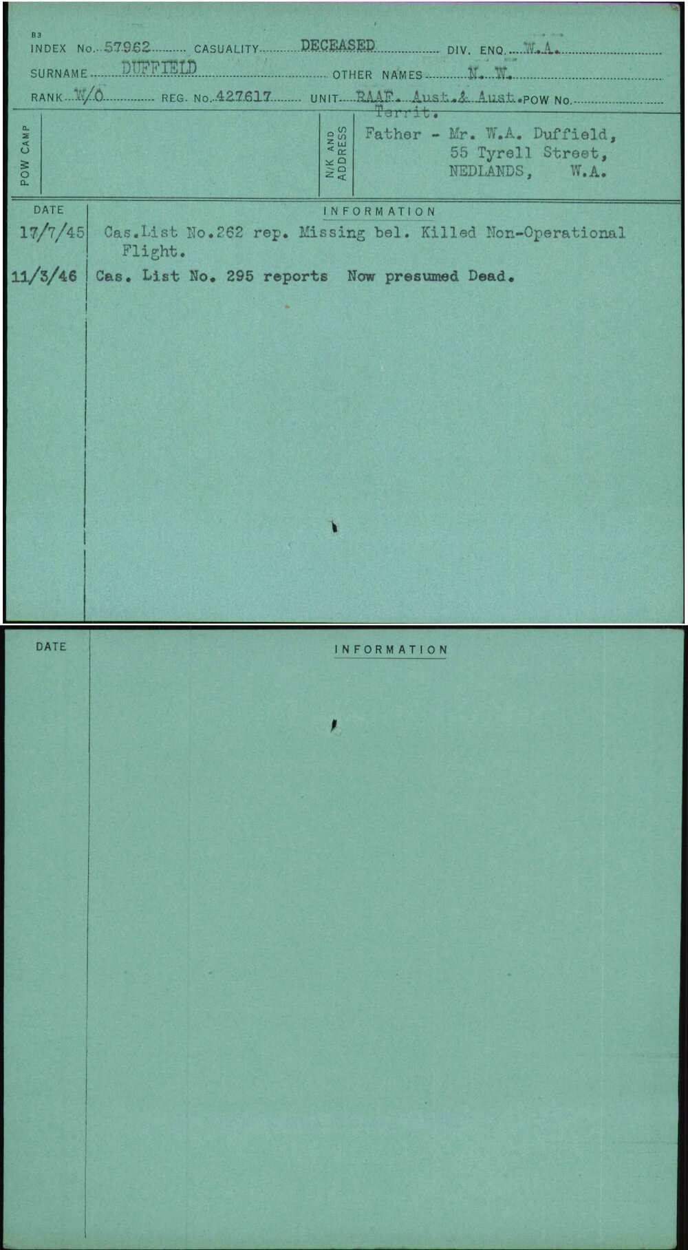 Duffield, N W, 427617