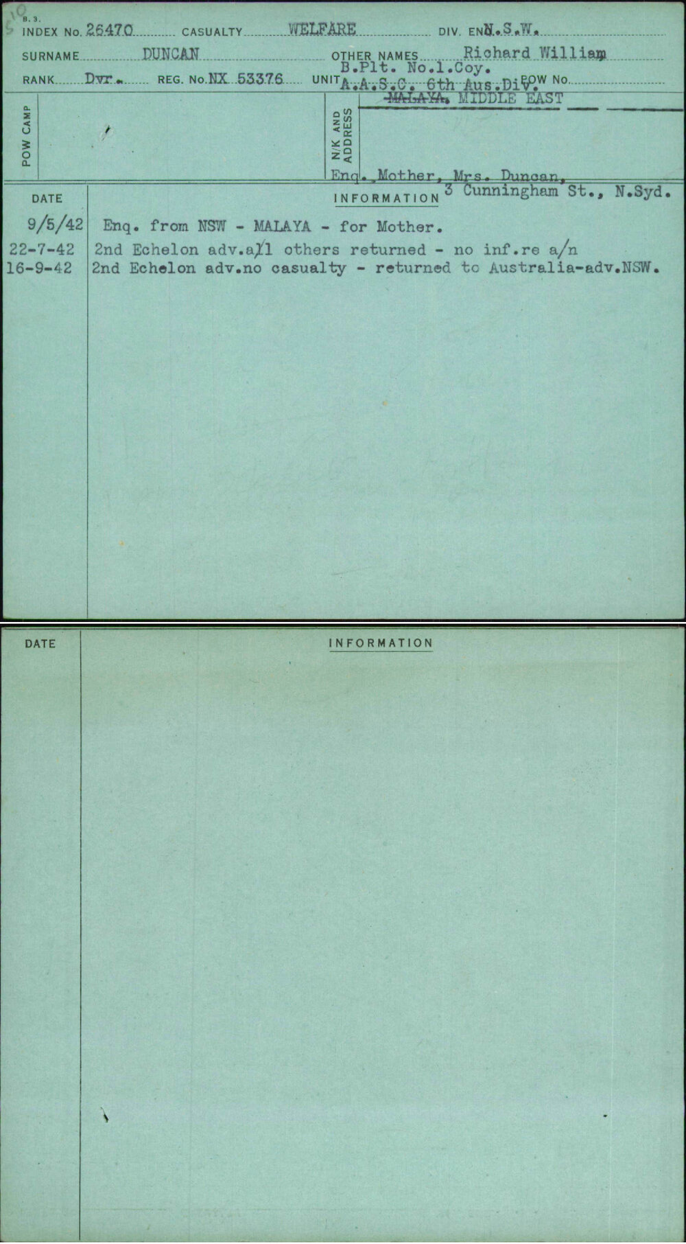 Duncan, Richard William, NX53376