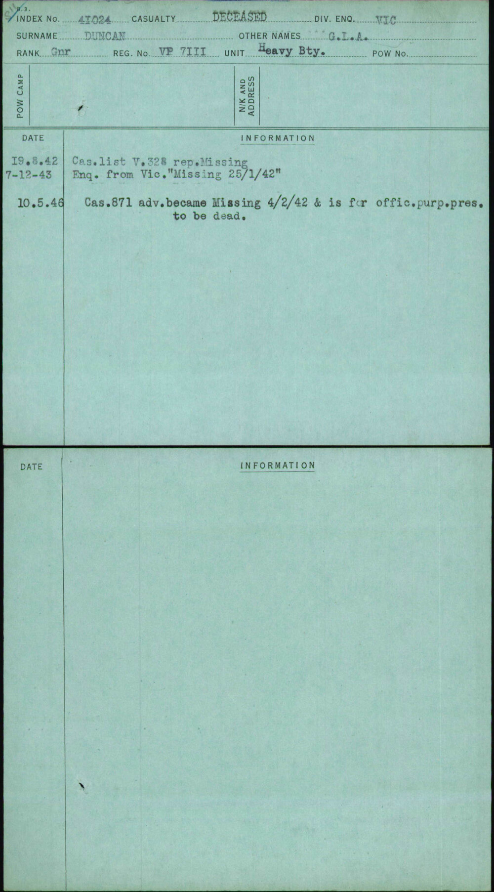 Duncan, G L A, Vp7111