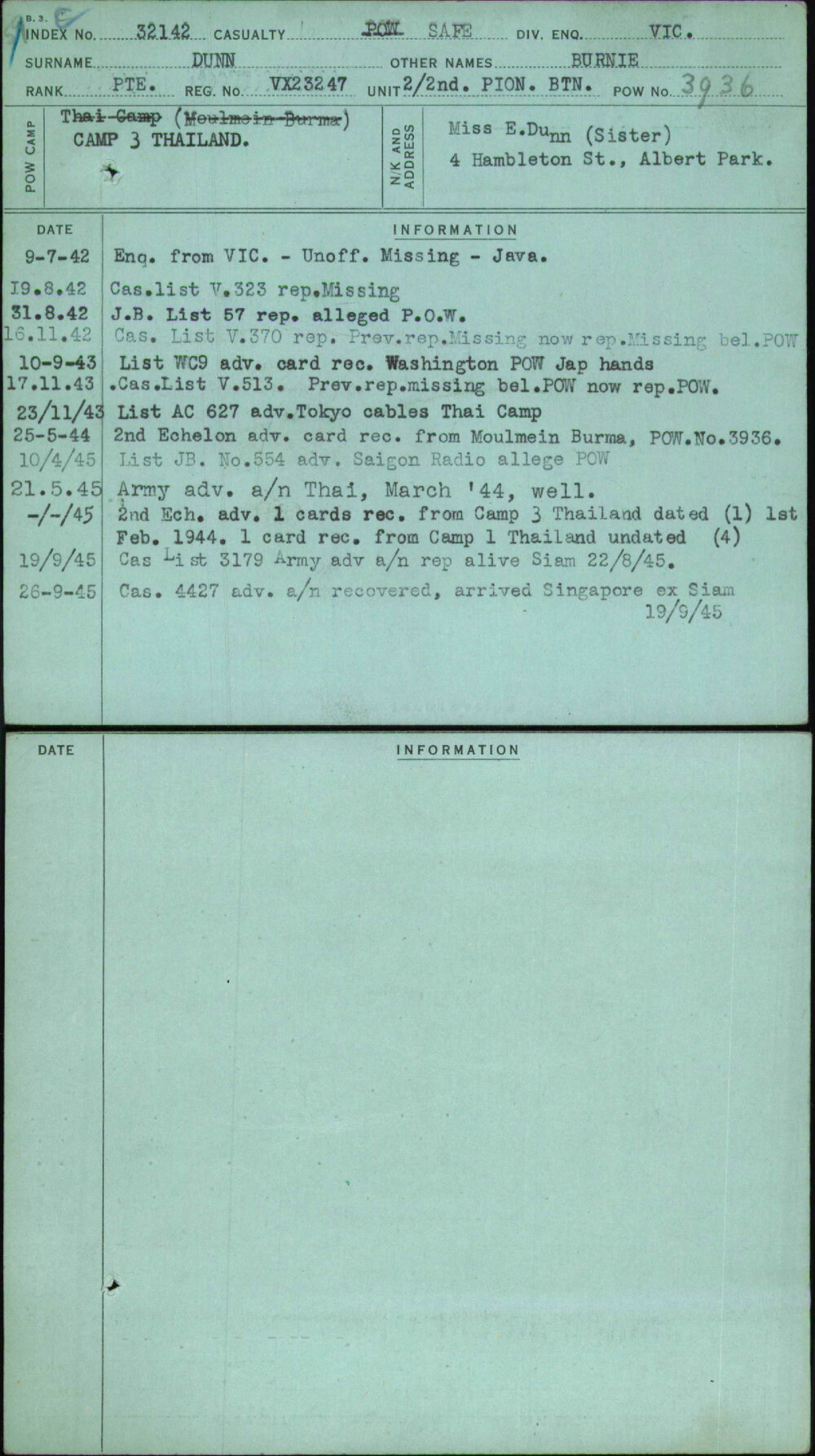 Dunn, Burnie, VX23247