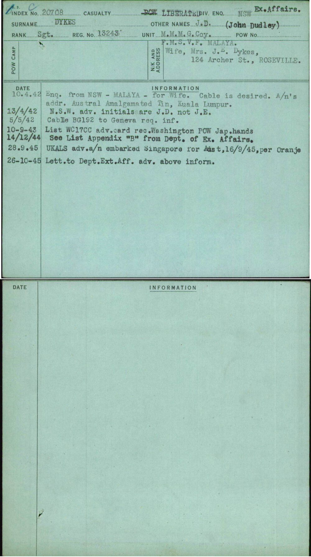 Dykes, J D (John Dudley), 13243