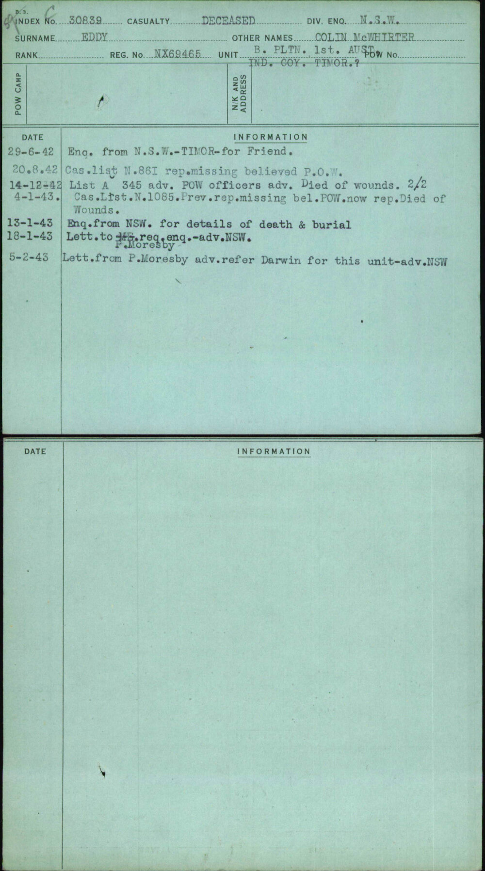 Eddy, Colin Mcwhirter, NX69465