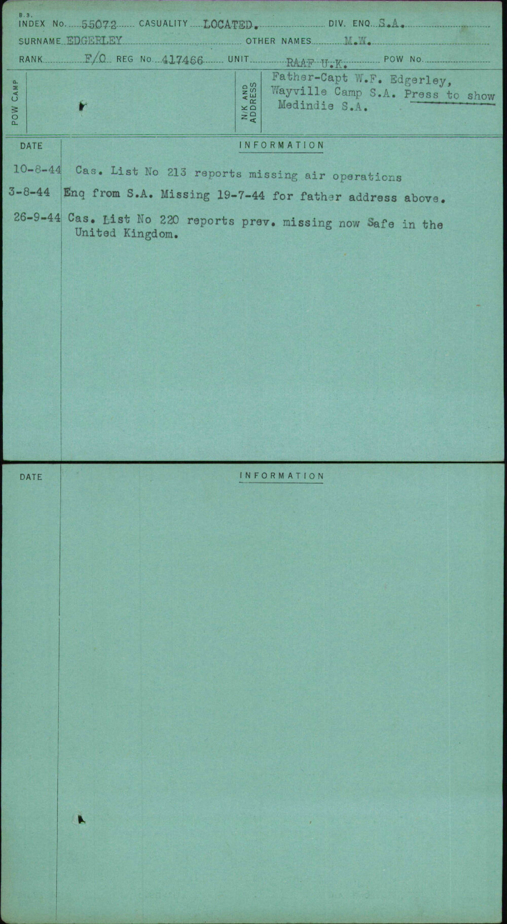 Edgerley, M W, 417466