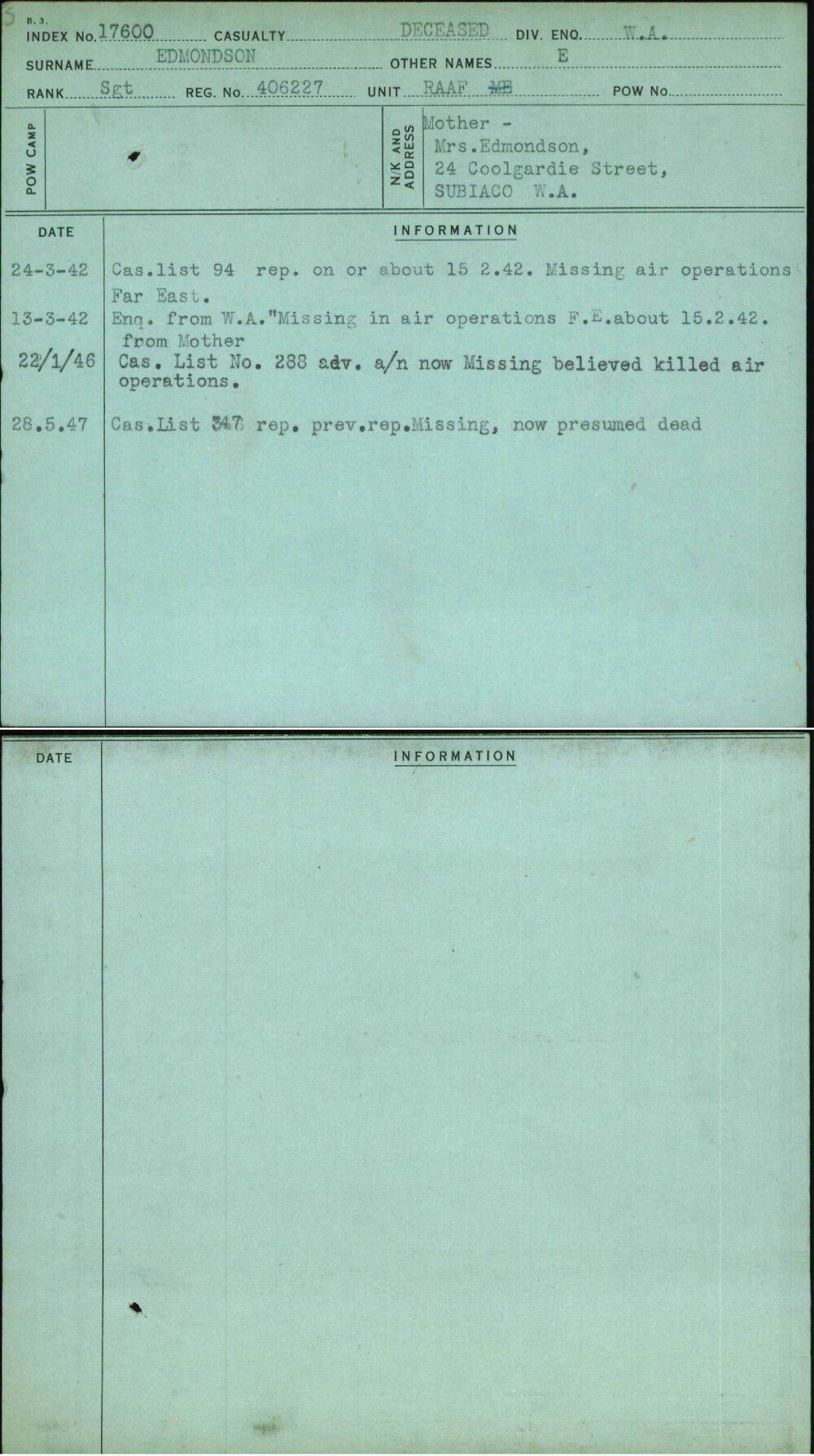 Edmondson, E, 406227