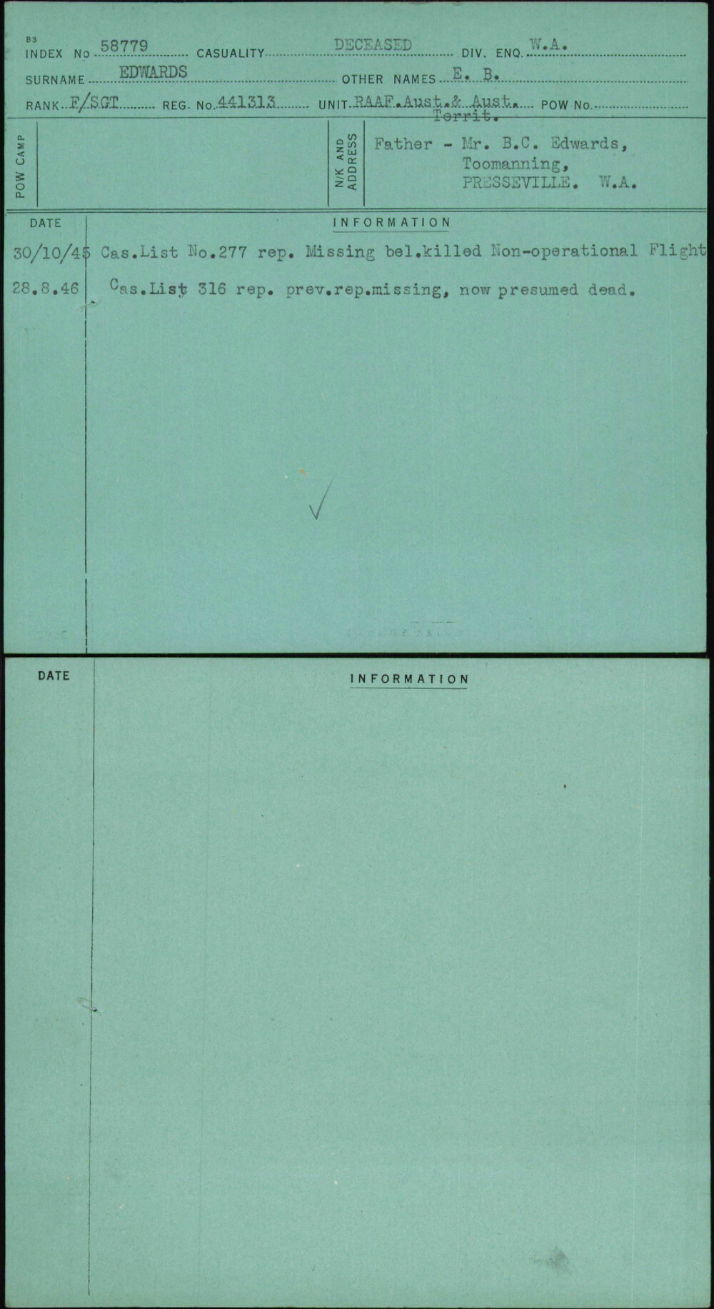 Edwards, E B, 441313