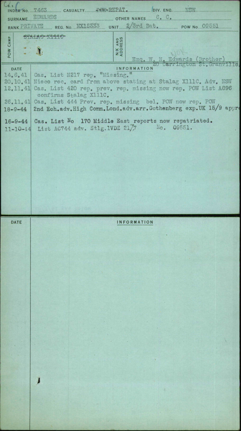 Edwards, C C, NX15333