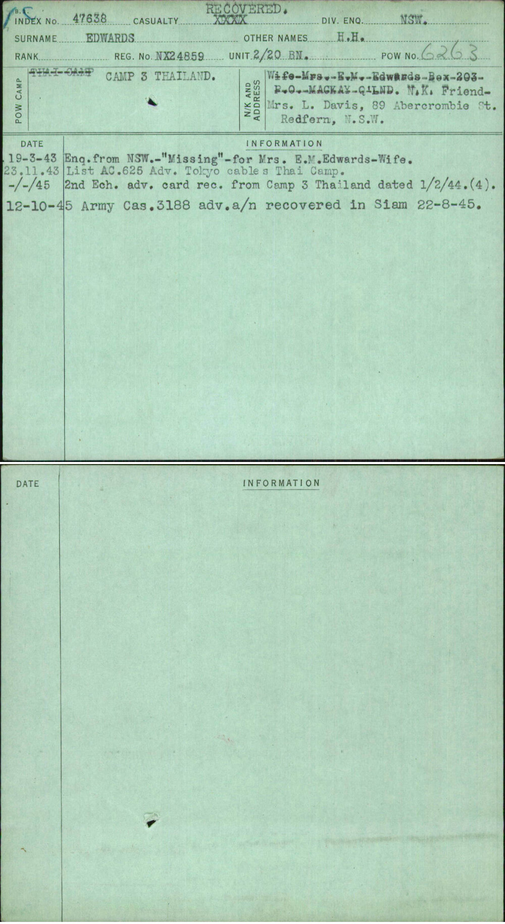 Edwards, H H, NX24859
