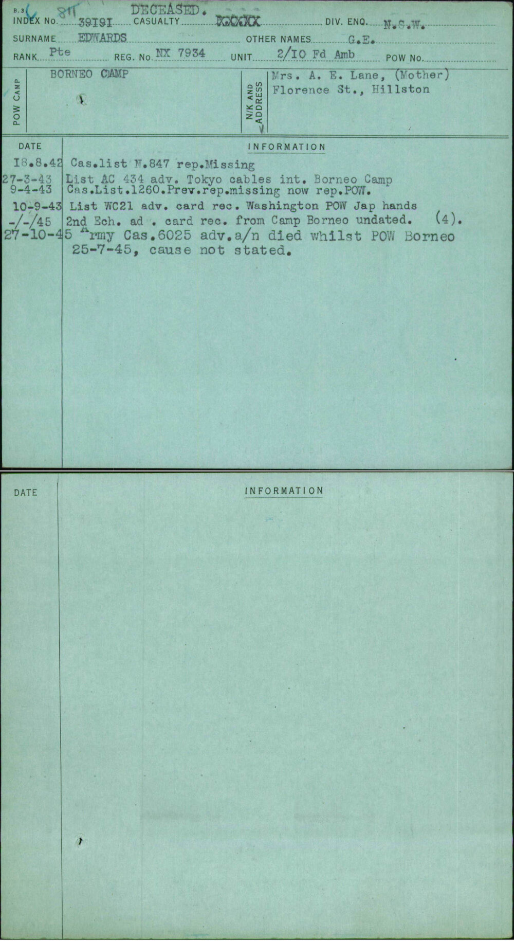 Edwards, G E, NX7934