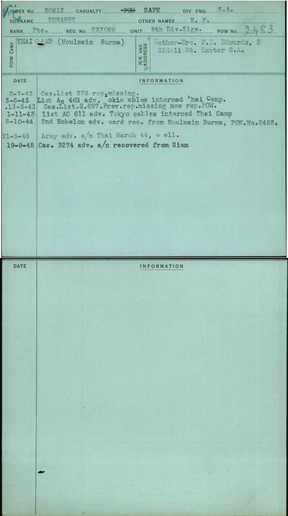 Edwards, E F, SX7059