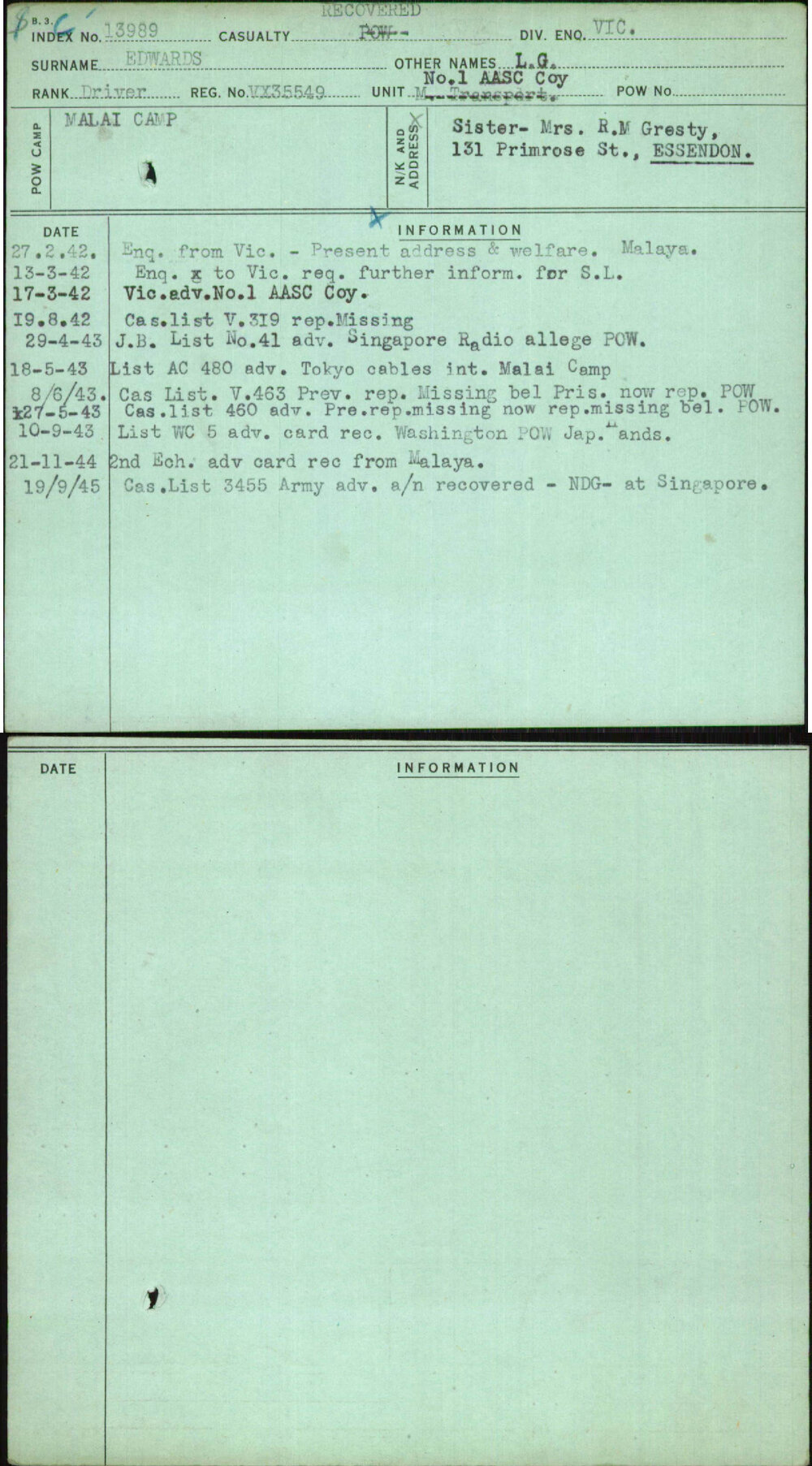 Edwards, L G, VX35549